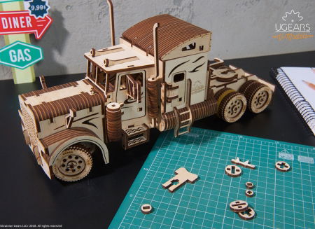 Puzzle 3D Camion VM-03 din lemn Ugears [6]