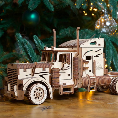 Cadouri pentru Tati - Puzzle 3D Camion VM-03 din lemn Ugears
