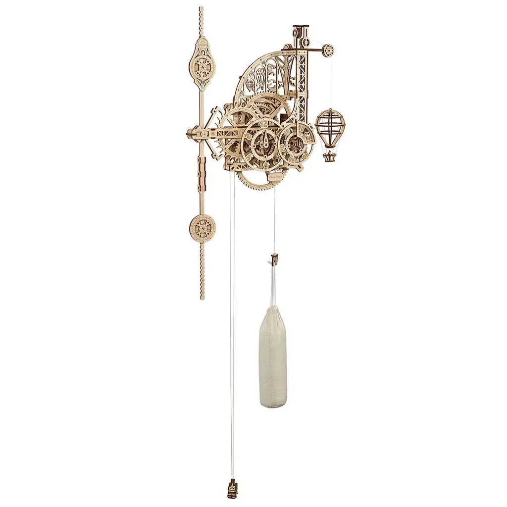 Puzzle 3D Ceas de perete cu pendul, Ugears [7]