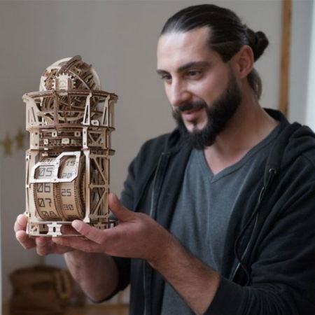 Puzzle 3D Ceas Sky Watcher din Lemn Ugears [3]