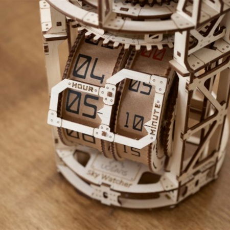 Puzzle 3D Ceas Sky Watcher din Lemn Ugears [9]