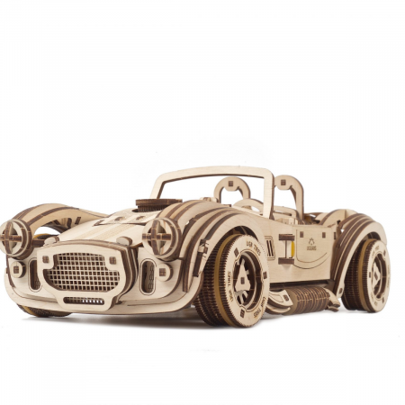 Puzzle 3D Cobra Drift Car, Ugears [8]