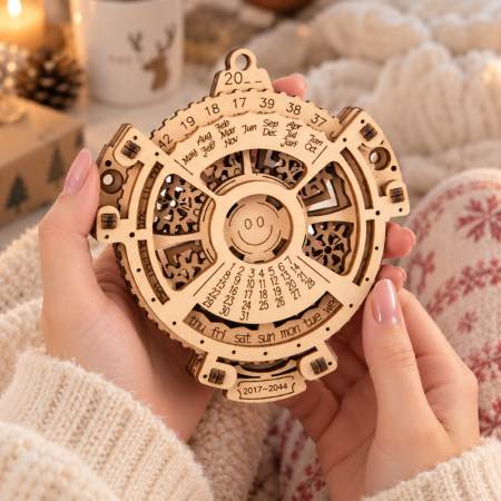 Cadouri pentru Iubit - Puzzle 3D din lemn Calendar 21 Piese