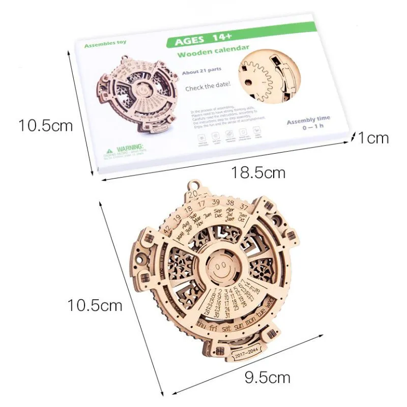 Puzzle 3D din lemn Calendar 21 Piese [9]