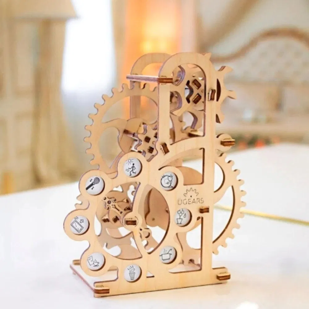 Cadouri Barbati - Puzzle 3D Dinamometru din Lemn Ugears