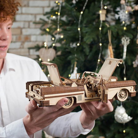Puzzle 3D Dream Cabriolet VM-05 din lemn Ugears [5]