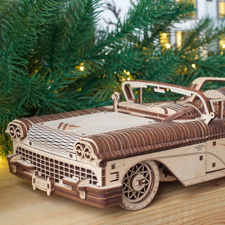 Puzzle 3D Dream Cabriolet VM-05 din lemn Ugears [3]