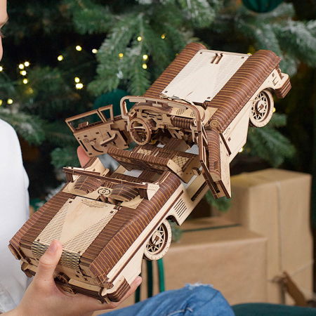 Puzzle 3D Dream Cabriolet VM-05 din lemn Ugears [4]