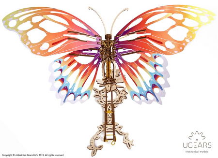 Puzzle 3D Fluture mecanic Ugears [12]