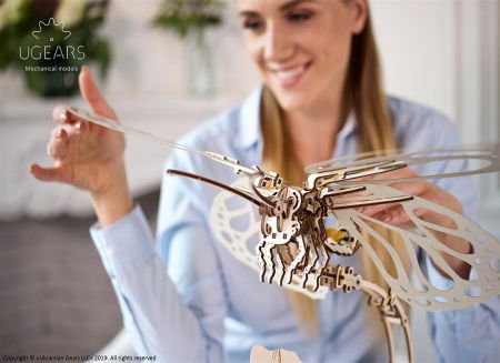 Puzzle 3D Fluture mecanic Ugears [4]