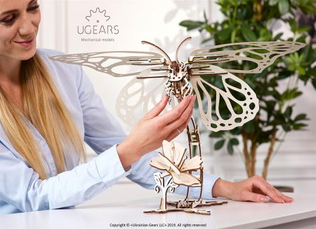 Puzzle 3D Fluture mecanic Ugears [3]