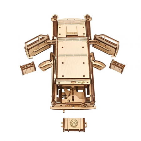 Puzzle 3D Flying Ford Anglia din lemn, Ugears [13]