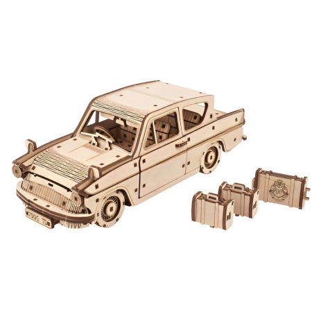 Puzzle 3D Flying Ford Anglia din lemn, Ugears [8]