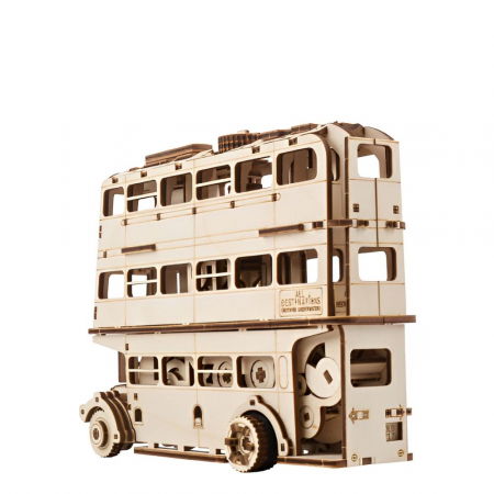 Puzzle 3D Knight Bus din lemn, Ugears [7]