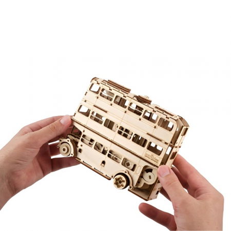 Puzzle 3D Knight Bus din lemn, Ugears [6]