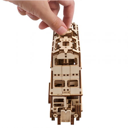 Puzzle 3D Knight Bus din lemn, Ugears [5]