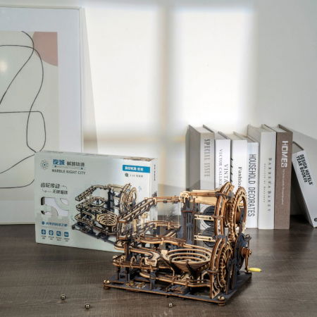 Puzzle 3D Marble Night City, Lemn, Robotime [8]