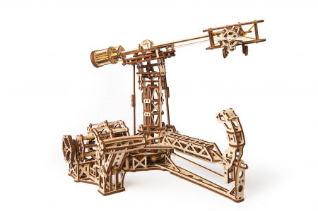 Puzzle 3D Model Aviator din lemn Ugears [20]
