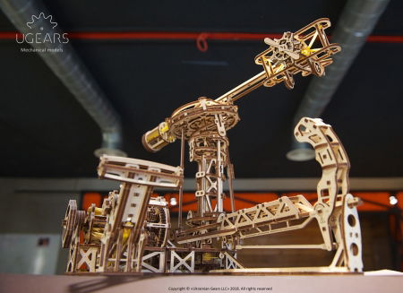 Puzzle 3D Model Aviator din lemn Ugears [17]