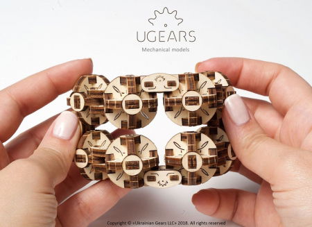 Puzzle 3D Model Flexi-cubus din lemn Ugears [2]
