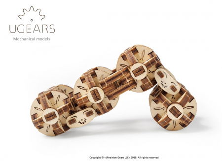 Puzzle 3D Model Flexi-cubus din lemn Ugears [6]
