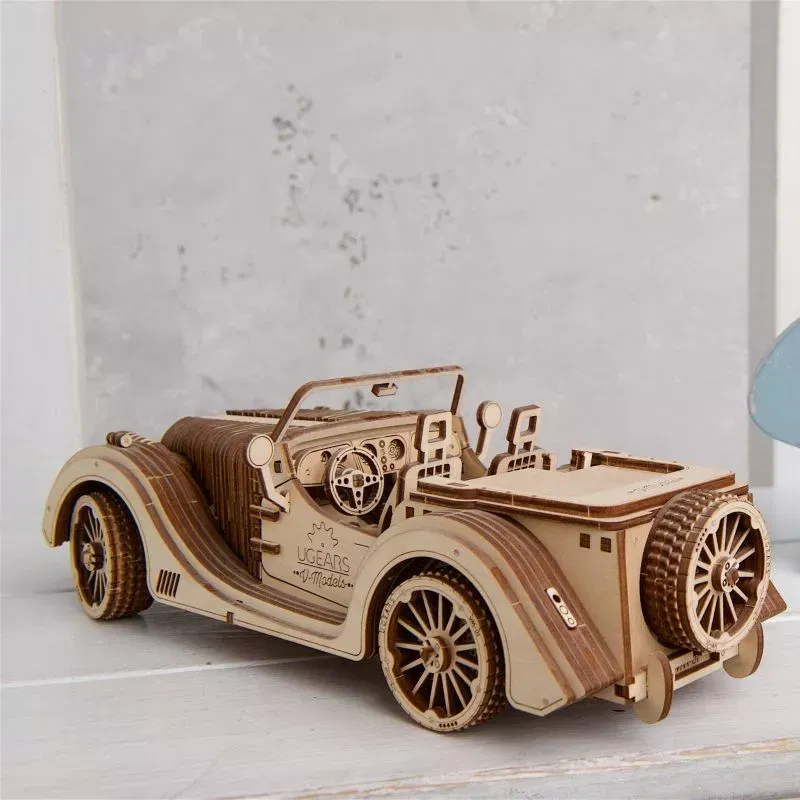 Puzzle 3D Model Roadster VM-O1 din lemn Ugears [10]