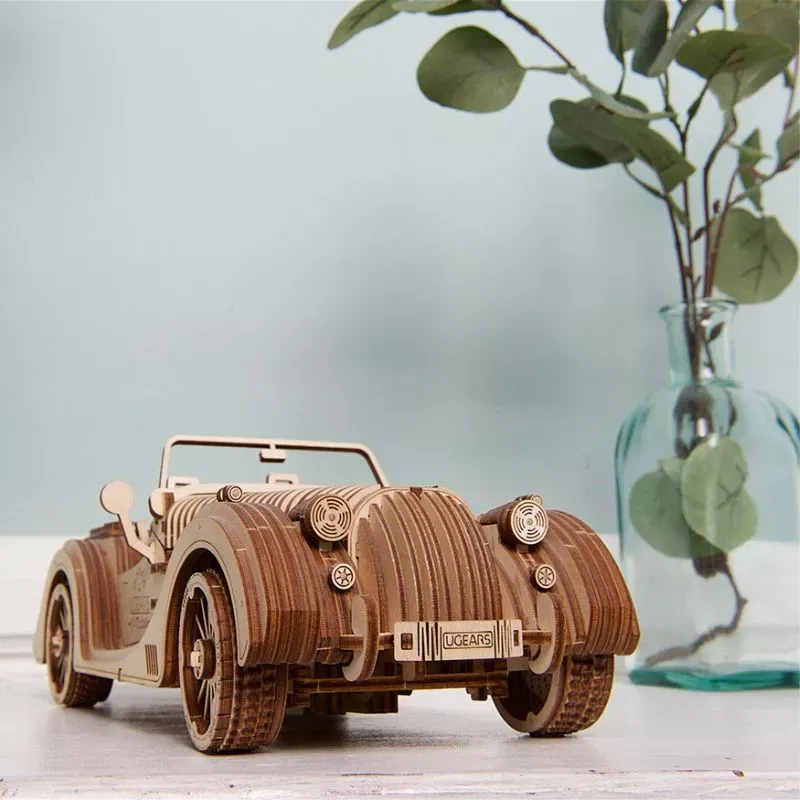 Puzzle 3D Model Roadster VM-O1 din lemn Ugears [11]