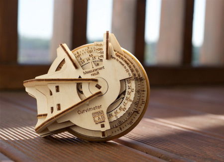 Puzzle 3D Model STEM Curbimetru din lemn Ugears [4]