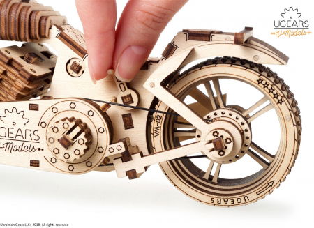 Puzzle 3D Motocicleta VM-02 din lemn Ugears [18]