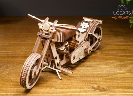 Puzzle 3D Motocicleta VM-02 din lemn Ugears [9]