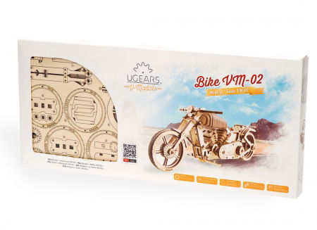 Puzzle 3D Motocicleta VM-02 din lemn Ugears [22]