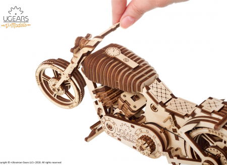 Puzzle 3D Motocicleta VM-02 din lemn Ugears [19]