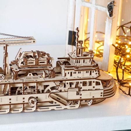 Puzzle 3D Nava de cercetare din lemn Ugears [11]