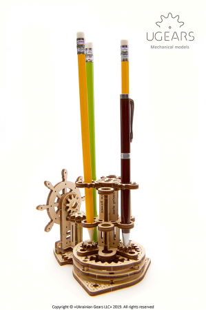 Puzzle 3D Organizator birou cool Ugears [4]