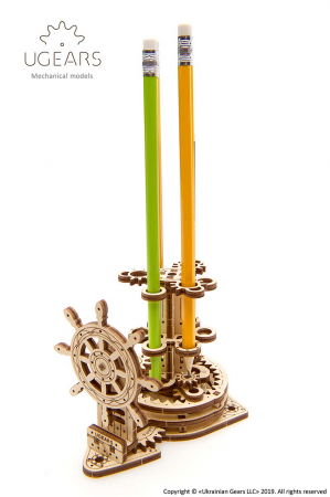 Puzzle 3D Organizator birou cool Ugears [3]