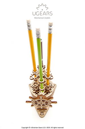 Puzzle 3D Organizator birou cool Ugears [2]