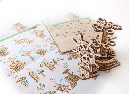 Puzzle 3D Organizator birou cool Ugears [9]