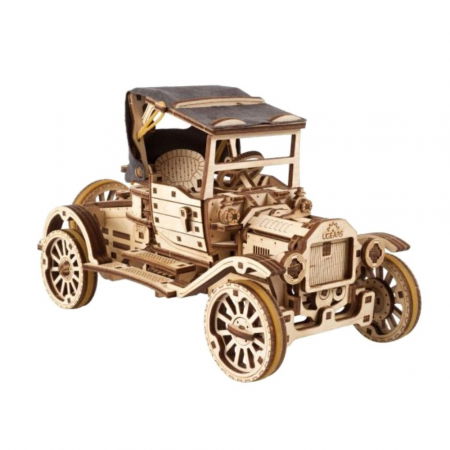 Puzzle 3D Retro Car UGR-T din lemn, Ugears [9]
