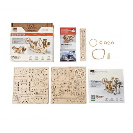 Puzzle 3D Tahometru, Ugears [8]