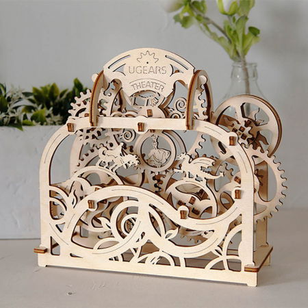 Cadouri pentru Mama - Puzzle 3D Teatru Mecanic din Lemn Ugears