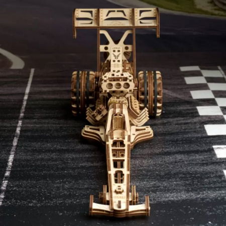Puzzle 3D Top Fuel Dragster din lemn, Ugears [0]