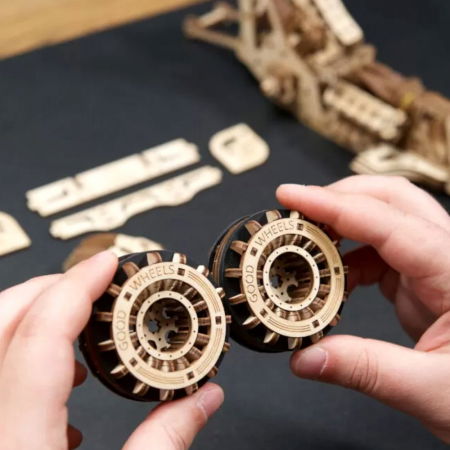 Puzzle 3D Top Fuel Dragster din lemn, Ugears [3]