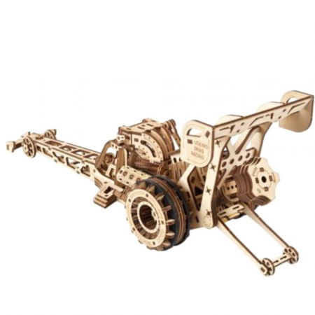 Puzzle 3D Top Fuel Dragster din lemn, Ugears [7]