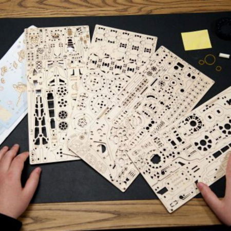 Puzzle 3D Top Fuel Dragster din lemn, Ugears [10]