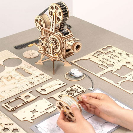 Puzzle 3D Vitascope, Lemn, Robotime [4]