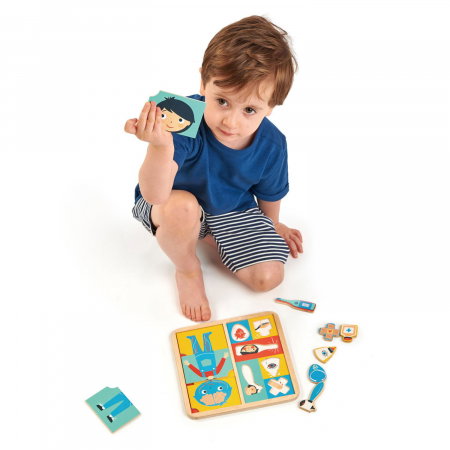 Puzzle educativ din lemn, Corpul uman [1]