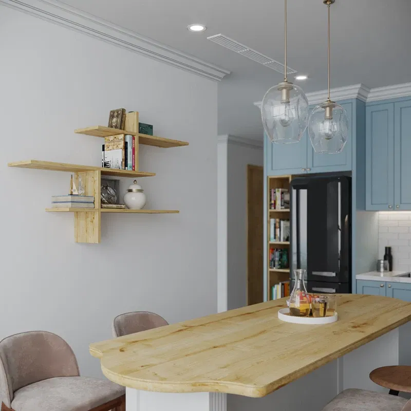 Raft de perete Leo stejar, design elegant, functional [0]