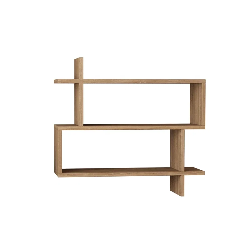 Raft de perete Parallel Stejar cu design modern si multiple polite [2]