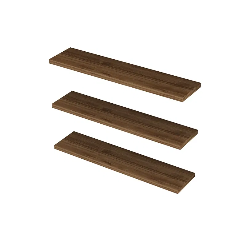 Raft decorativ Boss, stejar nuc, 3 polite pentru perete, 60 cm [2]