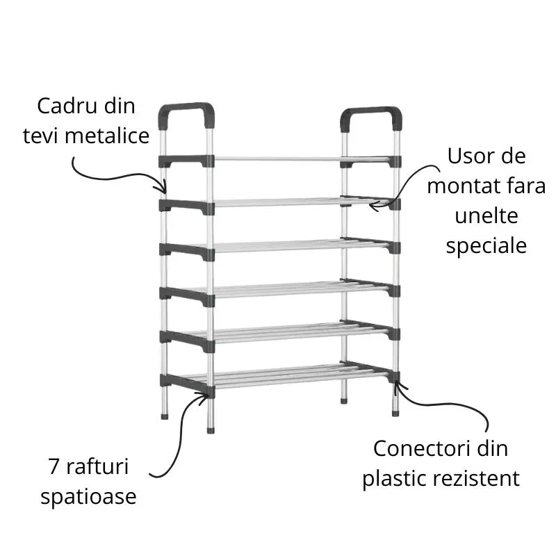 Raft incaltaminte 6 niveluri [5]